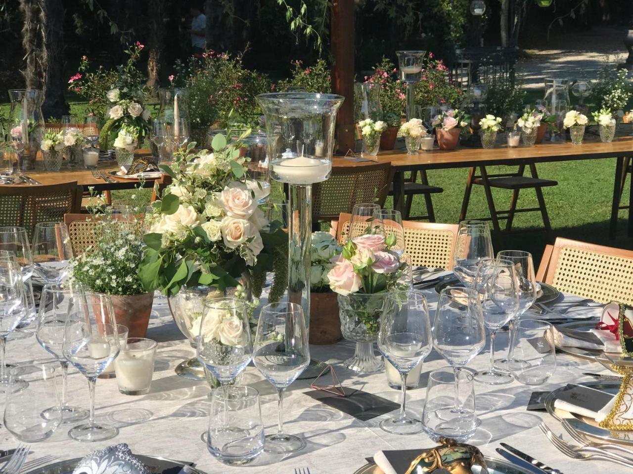 Hotel Villa Condulmer Mogliano Veneto Exterior foto A table at a wedding reception
